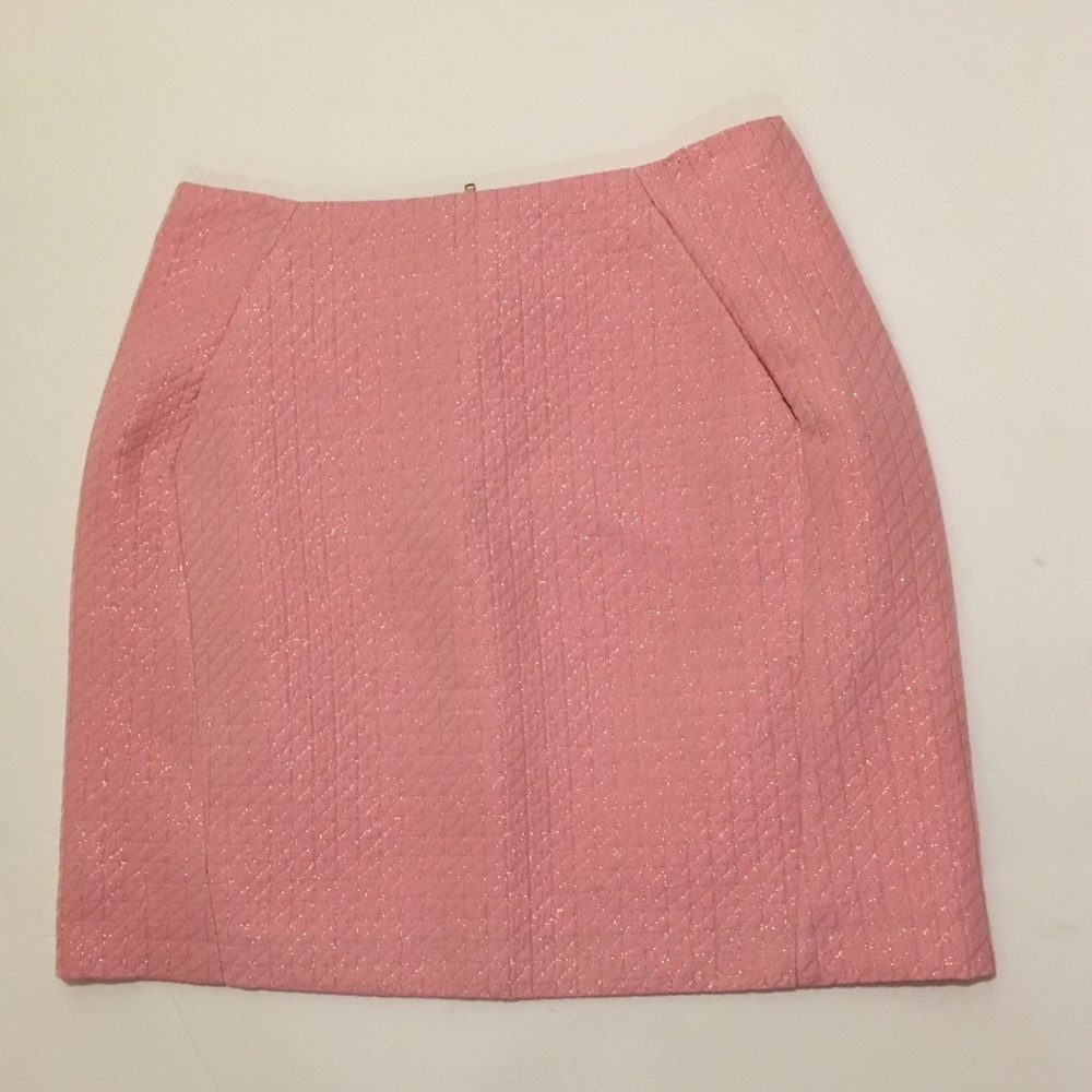 Anthropologie Everly Rose Gold Textured Skirt
